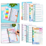 Maxbell 6 Ring Loose Leaf Lined Paper Binder Planner Insert Students A6 Refill Paper