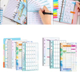 Maxbell 6 Ring Loose Leaf Lined Paper Binder Planner Insert Students A6 Refill Paper