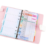 Maxbell 6 Ring Loose Leaf Lined Paper Binder Planner Insert Students A6 Refill Paper