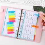 Maxbell 6 Ring Loose Leaf Lined Paper Binder Planner Insert Students A6 Refill Paper