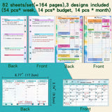 Maxbell 6 Ring Loose Leaf Lined Paper Binder Planner Insert Students A6 Refill Paper