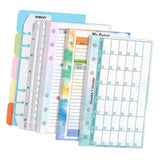 Maxbell 6 Ring Loose Leaf Lined Paper Binder Planner Insert Students A6 Refill Paper