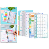 Maxbell 6 Ring Loose Leaf Lined Paper Binder Planner Insert Students A6 Refill Paper