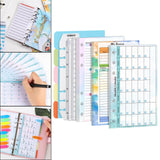Maxbell 6 Ring Loose Leaf Lined Paper Binder Planner Insert Students A6 Refill Paper