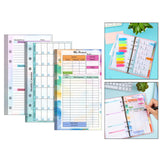 Maxbell 6 Ring Loose Leaf Lined Paper Binder Planner Insert Students A6 Refill Paper