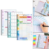 Maxbell 6 Ring Loose Leaf Lined Paper Binder Planner Insert Students A6 Refill Paper