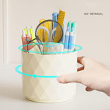 Maxbell Pencil Pen Holder 360 Degree Rotating Desk Organizer for Home Office Workers