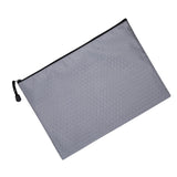 Maxbell Zipper Pouch Gray Document Bag for Office Appliances School Supplies Gadgets