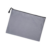 Maxbell Zipper Pouch Gray Document Bag for Office Appliances School Supplies Gadgets