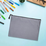 Maxbell Zipper Pouch Gray Document Bag for Office Appliances School Supplies Gadgets
