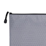 Maxbell Zipper Pouch Gray Document Bag for Office Appliances School Supplies Gadgets
