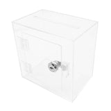 Maxbell Clear Ballot Box Suggestion Box Bar Raffle Box Business Acrylic Donation Box