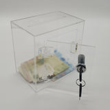 Maxbell Clear Ballot Box Suggestion Box Bar Raffle Box Business Acrylic Donation Box