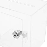 Maxbell Clear Ballot Box Suggestion Box Bar Raffle Box Business Acrylic Donation Box