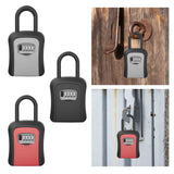 Maxbell Key Lock Box Valets Wall Mounted Indoor Outdoor Store Keys Cabinet Organizer Gray