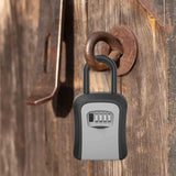 Maxbell Key Lock Box Valets Wall Mounted Indoor Outdoor Store Keys Cabinet Organizer Gray