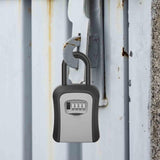 Maxbell Key Lock Box Valets Wall Mounted Indoor Outdoor Store Keys Cabinet Organizer Gray
