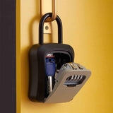 Maxbell Key Lock Box Valets Wall Mounted Indoor Outdoor Store Keys Cabinet Organizer Gray