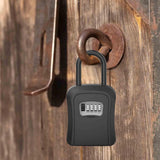 Maxbell Key Lock Box Valets Wall Mounted Indoor Outdoor Store Keys Cabinet Organizer Black