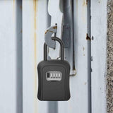 Maxbell Key Lock Box Valets Wall Mounted Indoor Outdoor Store Keys Cabinet Organizer Black