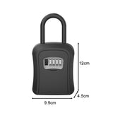 Maxbell Key Lock Box Valets Wall Mounted Indoor Outdoor Store Keys Cabinet Organizer Black