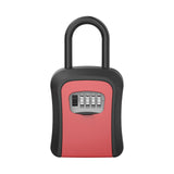 Maxbell Key Lock Box Valets Wall Mounted Indoor Outdoor Store Keys Cabinet Organizer Red