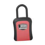 Maxbell Key Lock Box Valets Wall Mounted Indoor Outdoor Store Keys Cabinet Organizer Red