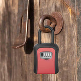 Maxbell Key Lock Box Valets Wall Mounted Indoor Outdoor Store Keys Cabinet Organizer Red