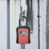 Maxbell Key Lock Box Valets Wall Mounted Indoor Outdoor Store Keys Cabinet Organizer Red
