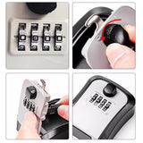 Maxbell Key Lock Box Security Lock Box for Realtors Outdoor House Keys Room Cards