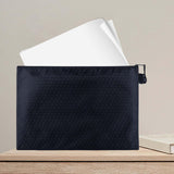 Maxbell Zipper Pouch B5 Waterproof Zip File Folder for Business Commercial Meeting