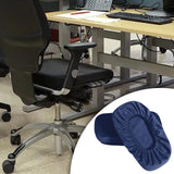 Maxbell Arm Rest Cover Sponge Filling Washable Armrest Cover Pads Desk Chair Cushion Blue