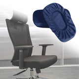 Maxbell Arm Rest Cover Sponge Filling Washable Armrest Cover Pads Desk Chair Cushion Blue