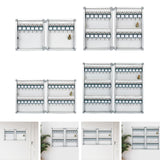 Maxbell Key Lock Box Security Key Cabinet for Apartment Garage Personal and Business 12 Keys Position