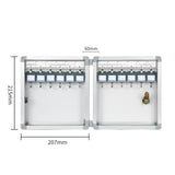 Maxbell Key Lock Box Security Key Cabinet for Apartment Garage Personal and Business 12 Keys Position