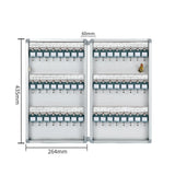 Maxbell Key Lock Box Security Key Cabinet for Apartment Garage Personal and Business 48 Keys Position