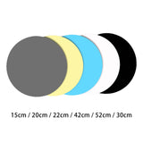 Maxbell Backdrops Reflective Round Background Boards for Food Tabletop Blog Pictures 15cm