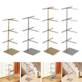 Maxbell Multiple Eyeglasses Display Rack Sunglasses Organizer for Countertop Dresser 3 Tiers Gold