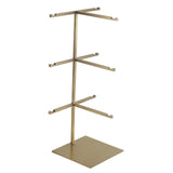 Maxbell Multiple Eyeglasses Display Rack Sunglasses Organizer for Countertop Dresser 3 Tiers Gold