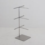 Maxbell Multiple Eyeglasses Display Rack Sunglasses Organizer for Countertop Dresser 3 Tiers Silver