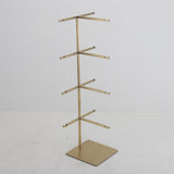 Maxbell Multiple Eyeglasses Display Rack Sunglasses Organizer for Countertop Dresser 4 Tiers Gold