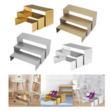 Maxbell 3 Pieces Purse Perfume Display Riser Stand for Home and Retail Shops Stylish Style A