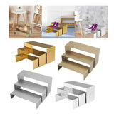 Maxbell 3 Pieces Purse Perfume Display Riser Stand for Home and Retail Shops Stylish Style A