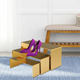 Maxbell 3 Pieces Purse Perfume Display Riser Stand for Home and Retail Shops Stylish Style A