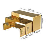 Maxbell 3 Pieces Purse Perfume Display Riser Stand for Home and Retail Shops Stylish Style A