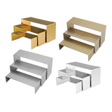 Maxbell 3 Pieces Purse Perfume Display Riser Stand for Home and Retail Shops Stylish Style A