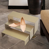 Maxbell 3 Pieces Purse Perfume Display Riser Stand for Home and Retail Shops Stylish Style B