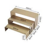 Maxbell 3 Pieces Purse Perfume Display Riser Stand for Home and Retail Shops Stylish Style B