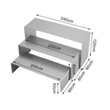 Maxbell 3 Pieces Purse Perfume Display Riser Stand for Home and Retail Shops Stylish Style C