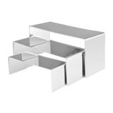 Maxbell 3 Pieces Purse Perfume Display Riser Stand for Home and Retail Shops Stylish Style D